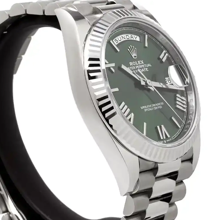 PrestigiousJewelrys Day-Date White Gold Rolex 228239 0523